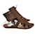 GIVENCHY  Sandals T.eu 38.5 Leather Brown  ref.827747