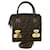 FENDI Zucca Canvas Hand Bag 2way Brown Black Auth am3888a  ref.828071
