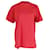 Camiseta extragrande con logotipo de Balenciaga en algodón rojo Roja  ref.828789