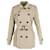 Burberry Britton Mid-Length Trench Coat in Beige Cotton  ref.828815