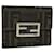 FENDI Zucca Canvas Wallet Black Brown 2401-8M0023-029 auth 36688  ref.828854