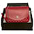 Chanel Intemporel / Classique Sac à poignée moyenne Cuir Rouge  ref.829129