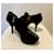 Yves Saint Laurent Bottines YSL TripToo avec bordure dorée Noir  - vue 7