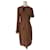 Dior Dresses Brown Wool  ref.829244