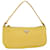 Bolsa para acessórios PRADA Nylon Yellow Auth 36956 Amarelo  ref.829307