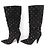 ZAPATOS BOTAS VALENTINO QW2S0H82ROCKSTUD DIW 38.5 Botas de ante negro - vista 2