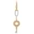 Hermès NEW HERMES CLE CURIOSITE H MONO EARRING071665FD00 METAL GOLD EARRING Golden  ref.829506