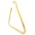 NEW BALENCIAGA TRIANGLE GOLD METAL GOLDEN EARRING MONOBOUCLE  ref.829525