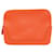 Hermès NEW HERMES CARRE POCKET CASE IN GRAINED LEATHER CALF SWIFT ORANGE POUCH  ref.829527