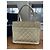 Chanel BOLSA DE CAVIAR MEDAILLON DE COURO Bege - vista 6