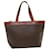 Céline CELINE Macadam Canvas Hand Bag PVC Leather Brown Auth 36666  ref.829728