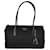 Prada Unisex-Umhängetasche aus Nylon und schwarzem Leder Leinwand  ref.830098