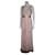 Vera Wang Blush vestido de noite com babados Rosa Poliéster  ref.830114