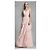 Vera Wang Errötendes, gekräuseltes Abendkleid Pink - Ansicht 8