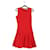 Christian Dior Red Wool Sleeveless Flared Mini Dress  ref.830675