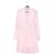 Christian Dior Silk Front Zip Up Dress With Long Sleeves Pink  ref.830681