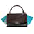 Céline Celine Black/Burgundy/Blue Leather & Suede Small Trapeze Handle Bag Multiple colors  ref.830717