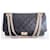 Chanel Tasche 2.55 mittlere Greenwich-Zeit Schwarz Leder  ref.830855