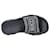 Sandalia tipo zapatilla de piel Gucci Negro Cuero Goma  ref.830872