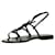 Saint Laurent Cassandra sandals in patent leather with logo Black Varnish  ref.830875