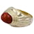 Boucheron Ring,"Jaipur", gelbes Gold, Koralle.  ref.830881