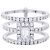 Bague Edouard Nahum, "Trilogie Emeraude", diamants, or blanc.