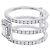 Bague Edouard Nahum, "Trilogie Emeraude", diamants, or blanc. - vue 3