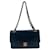 Chanel Small Flap Bag aus marineblauem Leder Leinwand  ref.831803