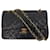 Black Medium Lambskin Classic Chanel Double Flap Bag Leather  ref.831807