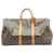 Brown Coated Canvas Louis Vuitton Keepall Cloth  ref.831817