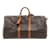 Brown Coated Canvas Louis Vuitton Keepall Cloth  ref.831818