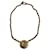 Gold-Toned Chanel CC Necklace Golden Metal  ref.831858