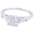 inconnue Solitaire ring framed with baguette diamonds. White gold  ref.831991