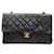 Chanel Double flap Black Leather  ref.832731