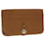 Hermès HERMES Dogon GM Wallet Leather Brown Auth bs4140  ref.833170