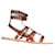 Isabel Marant grommet gladiator sandals Brown Chestnut Leather  ref.831004