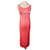 CACHAREL DRESS BACK SLIDING LACING PEARL CABOCHONS DRESS S 38 Pink Peach Polyester  ref.831102