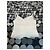 Top avvolgente Dior con paillettes bianco e blu in cotone - vista 11