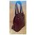 Borsa a mano Cartier in pelle rosso scuro Bordò - vista 5