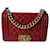 Boy Chanel Handtaschen Rot Leder  ref.833383