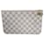 Louis Vuitton Clutch-Taschen Weiß Leinwand  ref.833389