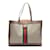 Gucci GG Supreme Web Ophidia Tote with Pouch 547947 Brown Cloth  ref.834287