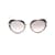 Miu Miu Gafas de sol polarizadas extragrandes SMU 54R Negro Acero Metal  ref.834360