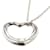 Tiffany & Co Open Heart Pendant Necklace Silvery Silver Metal  ref.834463