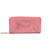 Balenciaga Motocross Leather Zip Around Wallet 253053 Pink Lambskin  ref.834480