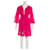 Diane Von Furstenberg DvF Kleio linen dress Pink  ref.834712