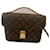 Louis Vuitton Metis 25 in leather and monogram coated canvas Brown Cloth  ref.834814