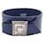 Hermès BRACELET HERMES BUCKLE ARTEMIS TOUAREG T20-22 money 925 & NAVY BLUE LEATHER STRAP  ref.834958