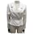 VINTAGE LEICHTE SOMMERJACKE CHANEL CAMELIA KNÖPFE M 38 Bluse aus weißer Baumwolle  ref.834982
