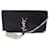 NEW SAINT LAURENT KATE SOUPLE BAGUETTE HANDBAG WITH POMPON HAND BAG Black Leather  ref.835017